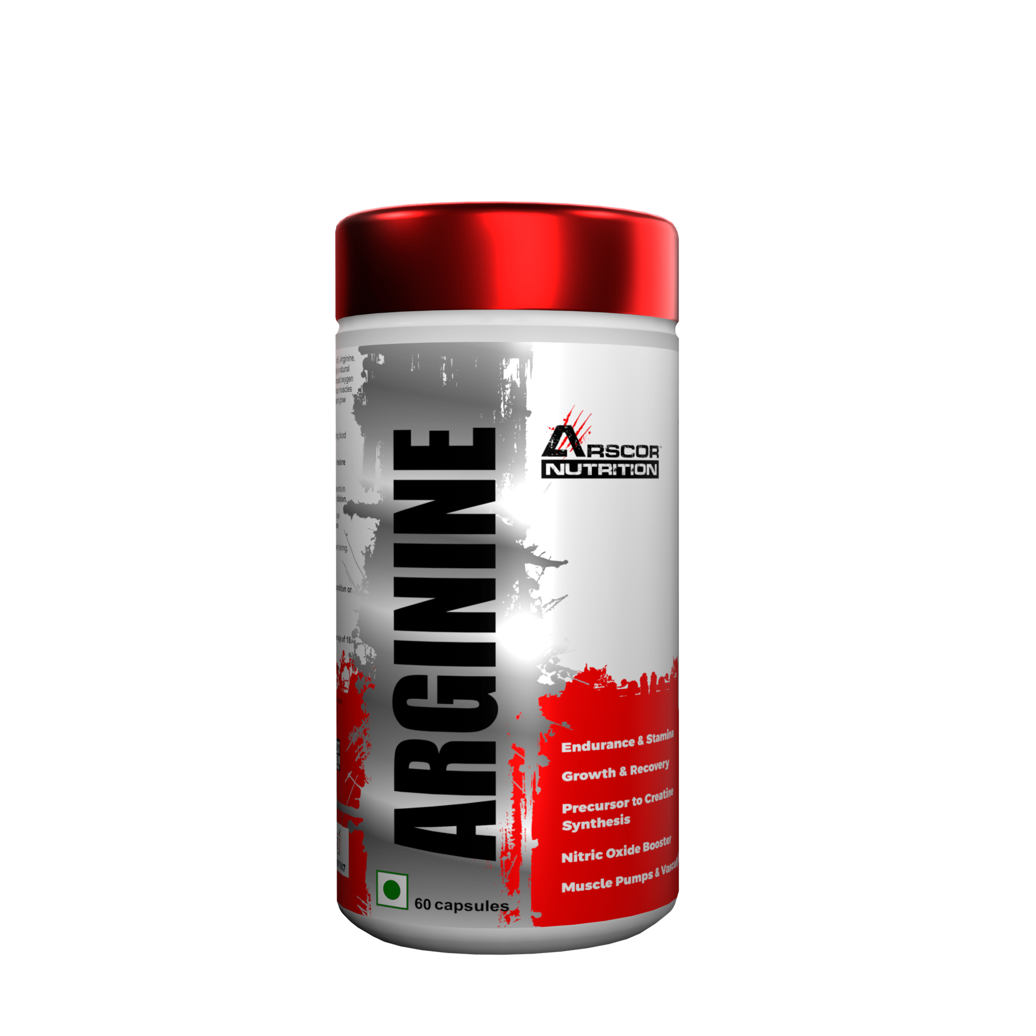 Boost nitric oxide, muscle pumps, and endurance with Arscor Nutrition L Arginine Supplement.
